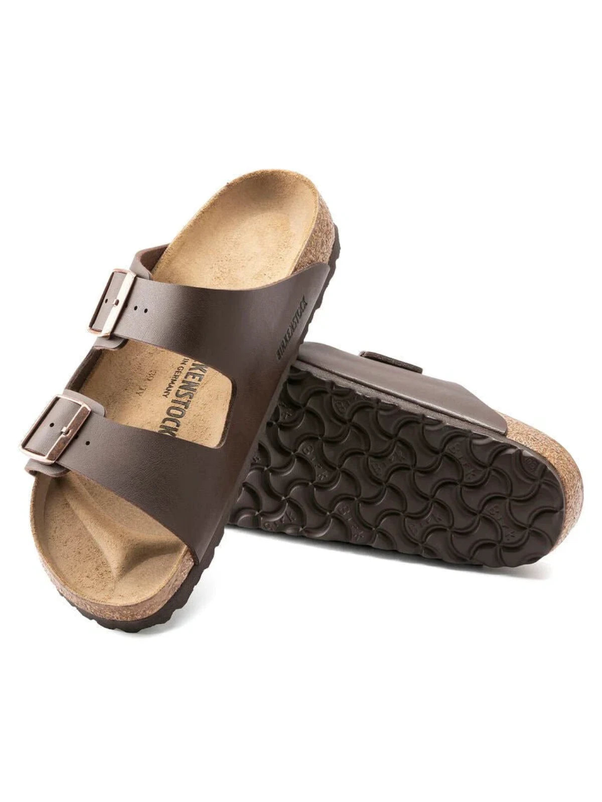Birkenstock - Arizona Dark Brown Natural Leather