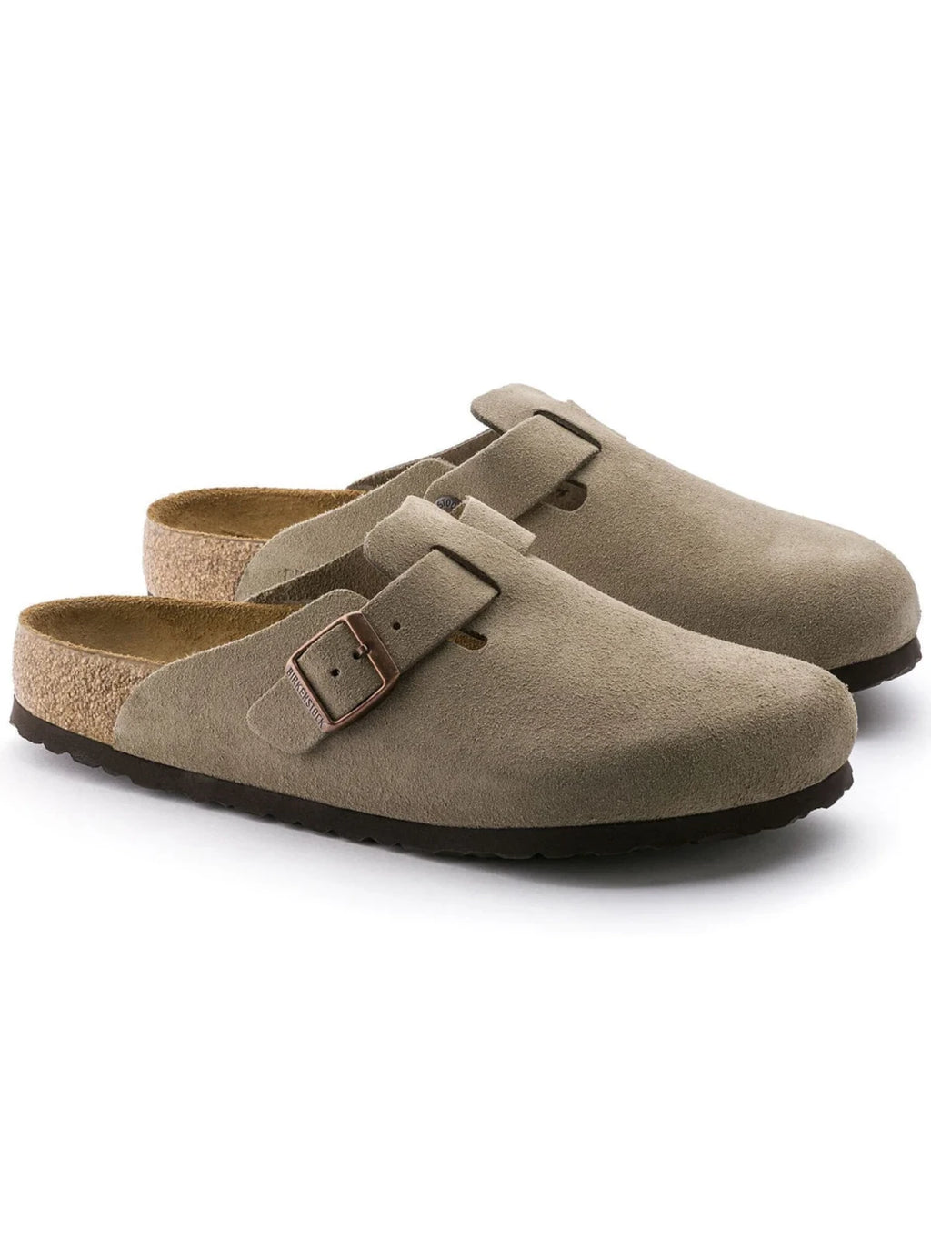 Birkenstock - Boston Suede Taupe Leather