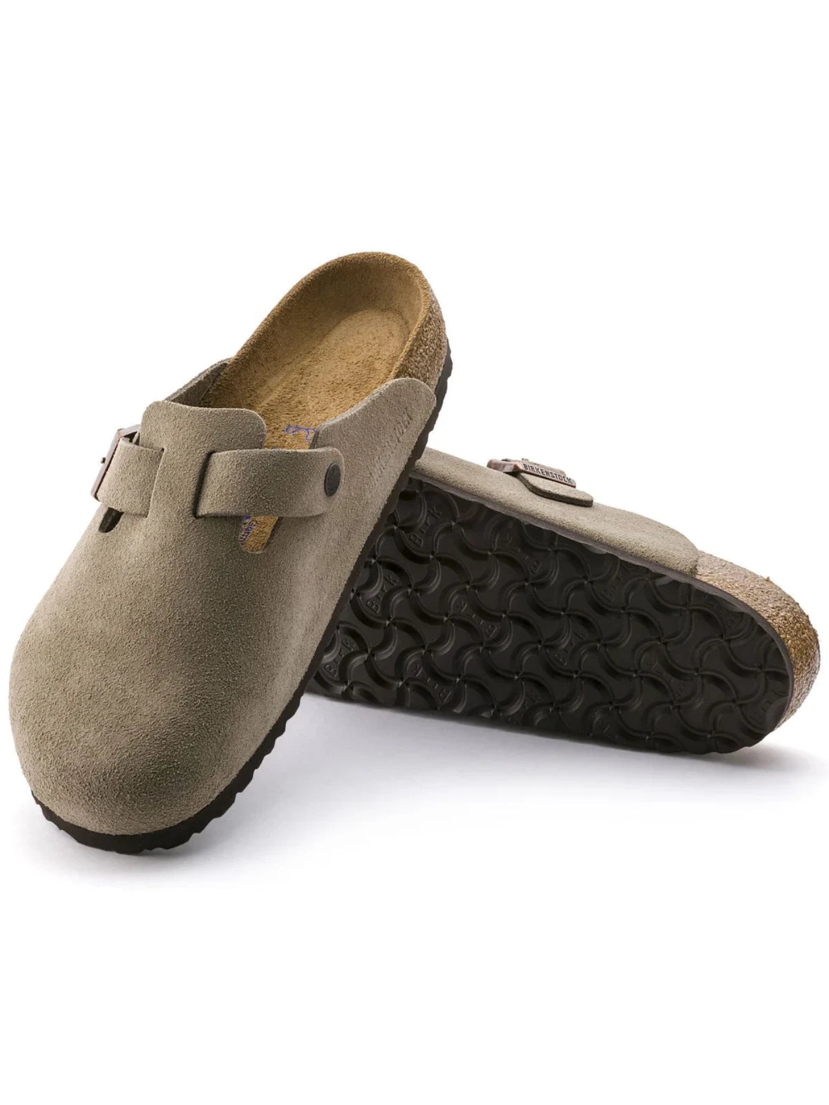 Birkenstock - Boston Suede Taupe Leather