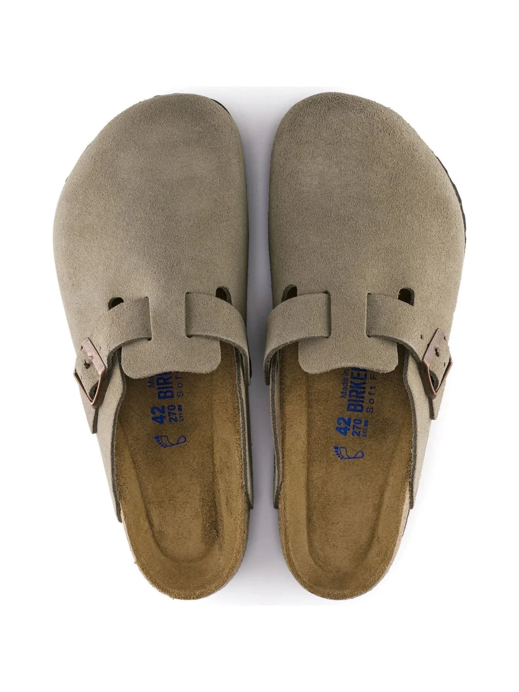 Birkenstock - Boston Suede Taupe Leather