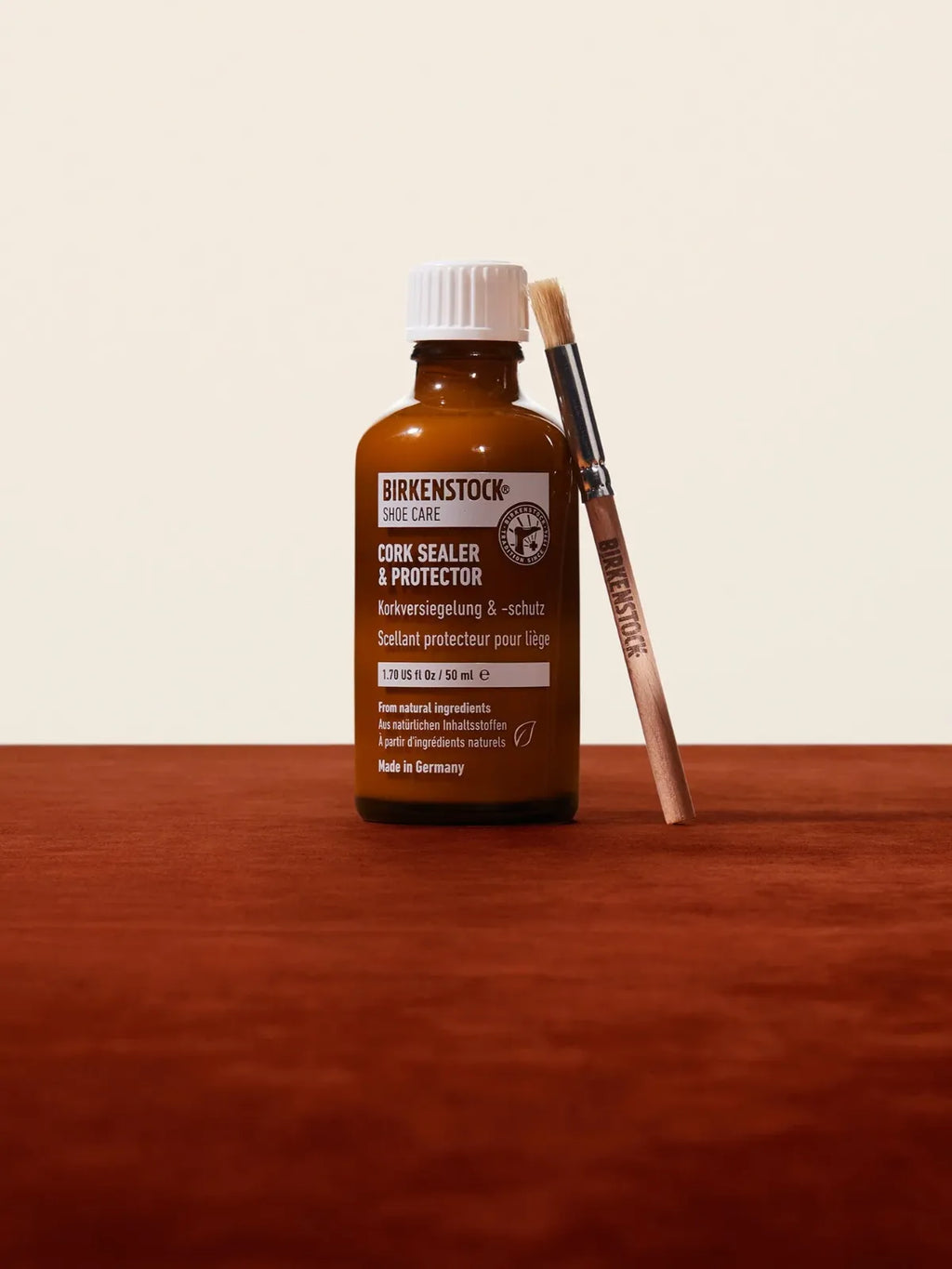 Birkenstock Shoe Care - Cork Sealer & Protector with Brush