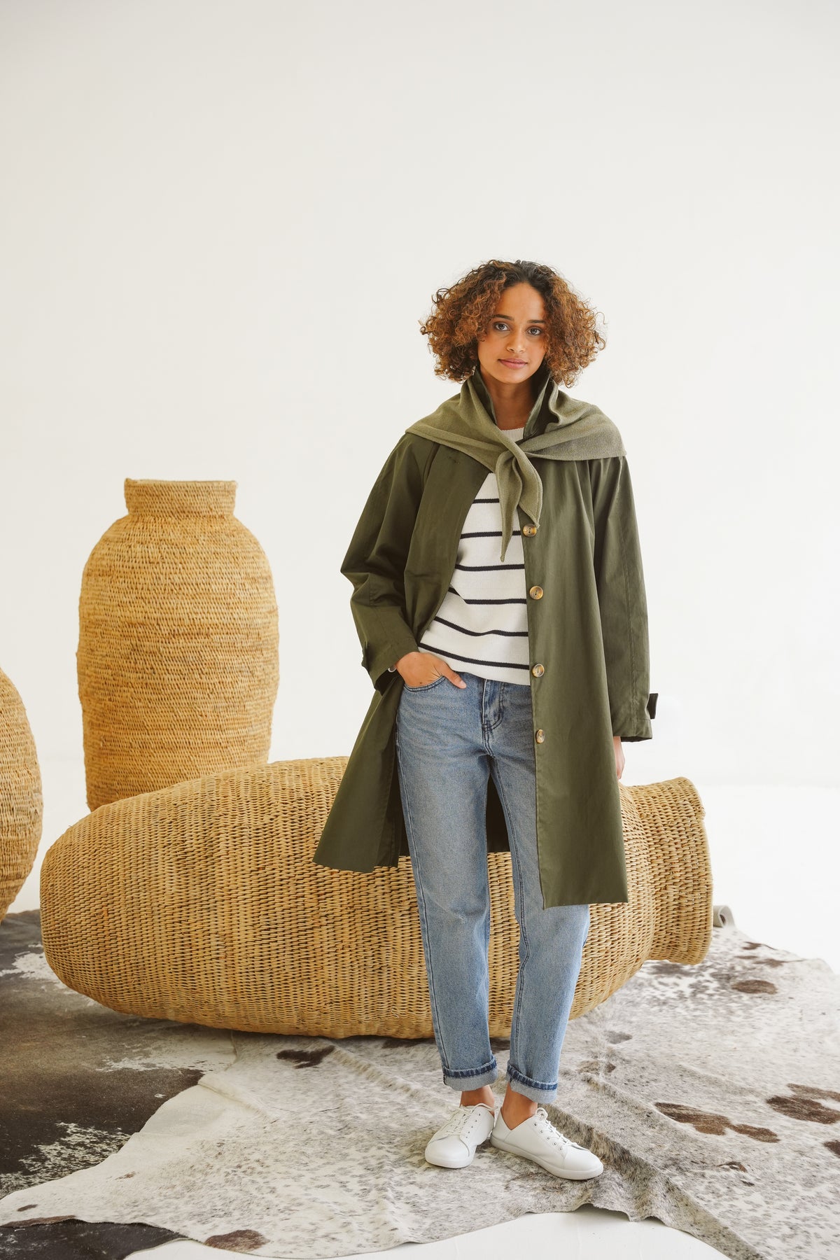 Just Cruizin Ladies Coat - Carla Cotton Twill Coat