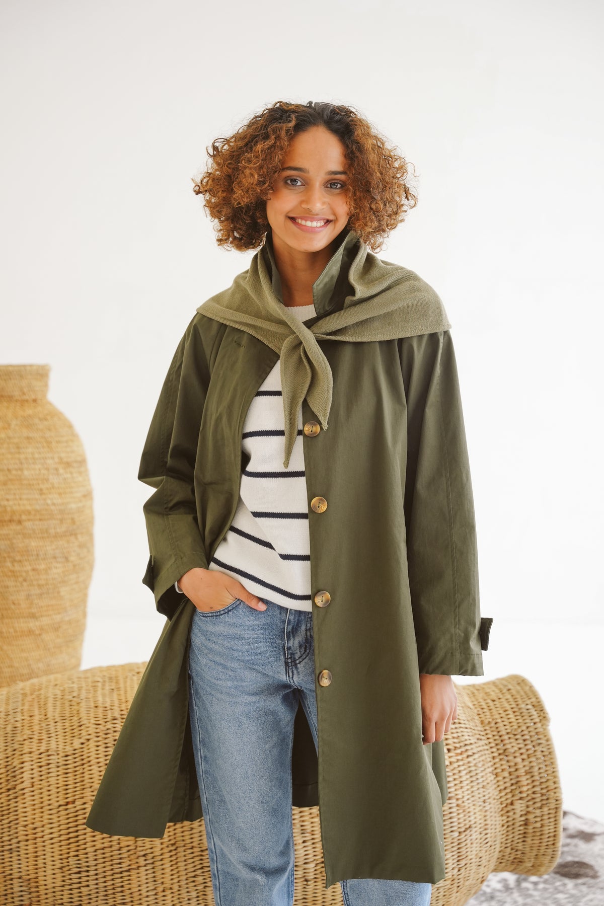 Just Cruizin Ladies Coat - Carla Cotton Twill Coat