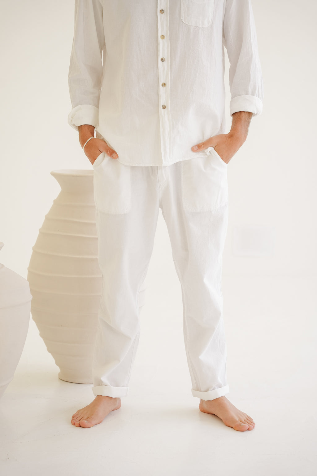 Just Cruizin Mens Pants - Sean Cotton Drawstring Pants