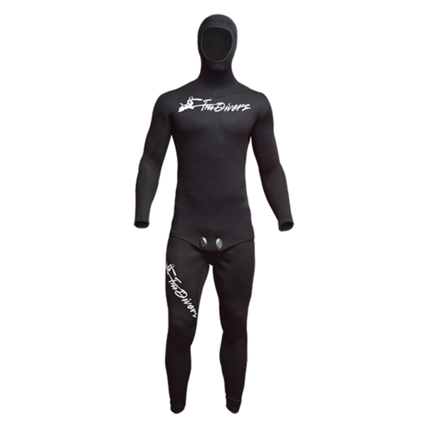 FREE DIVERS DOUBLE NYLON 5MM WETSUIT BLACK F/J & H/J