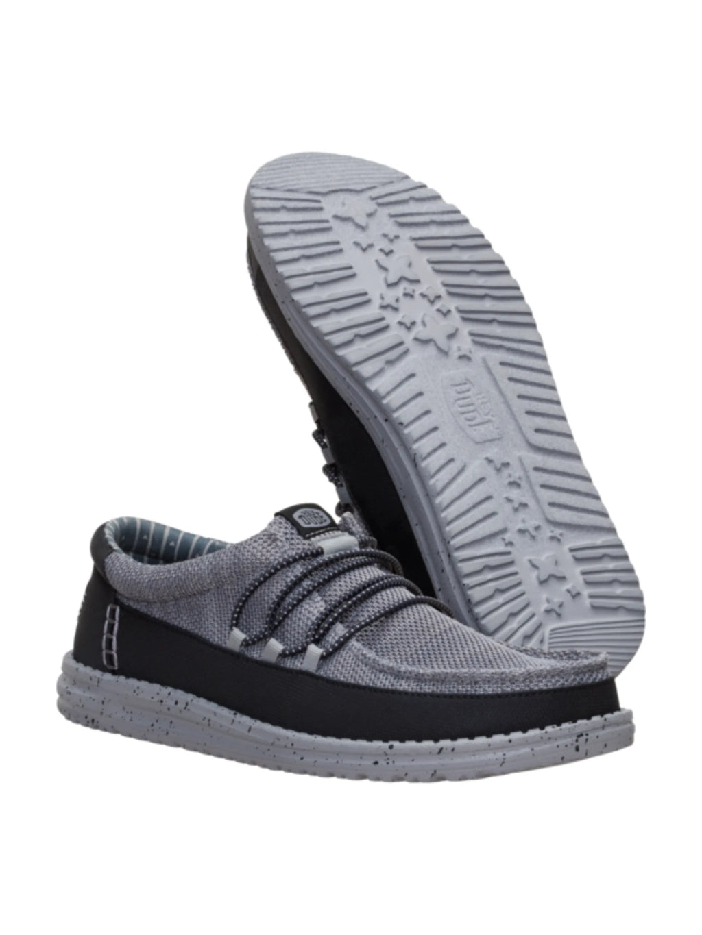 Hey Dude Mens - Wally Guard Stretch Sox Flannel Grey-Multi