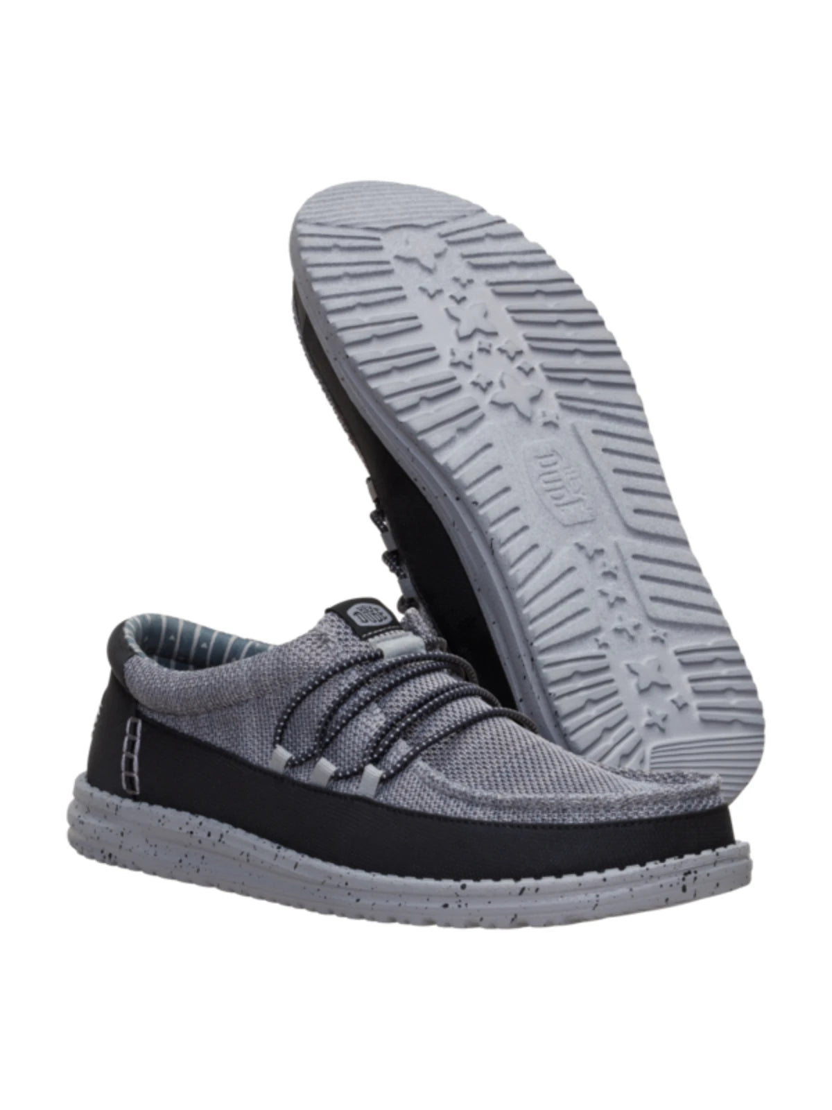 Hey Dude Mens - Wally Guard Stretch Sox Flannel Grey-Multi