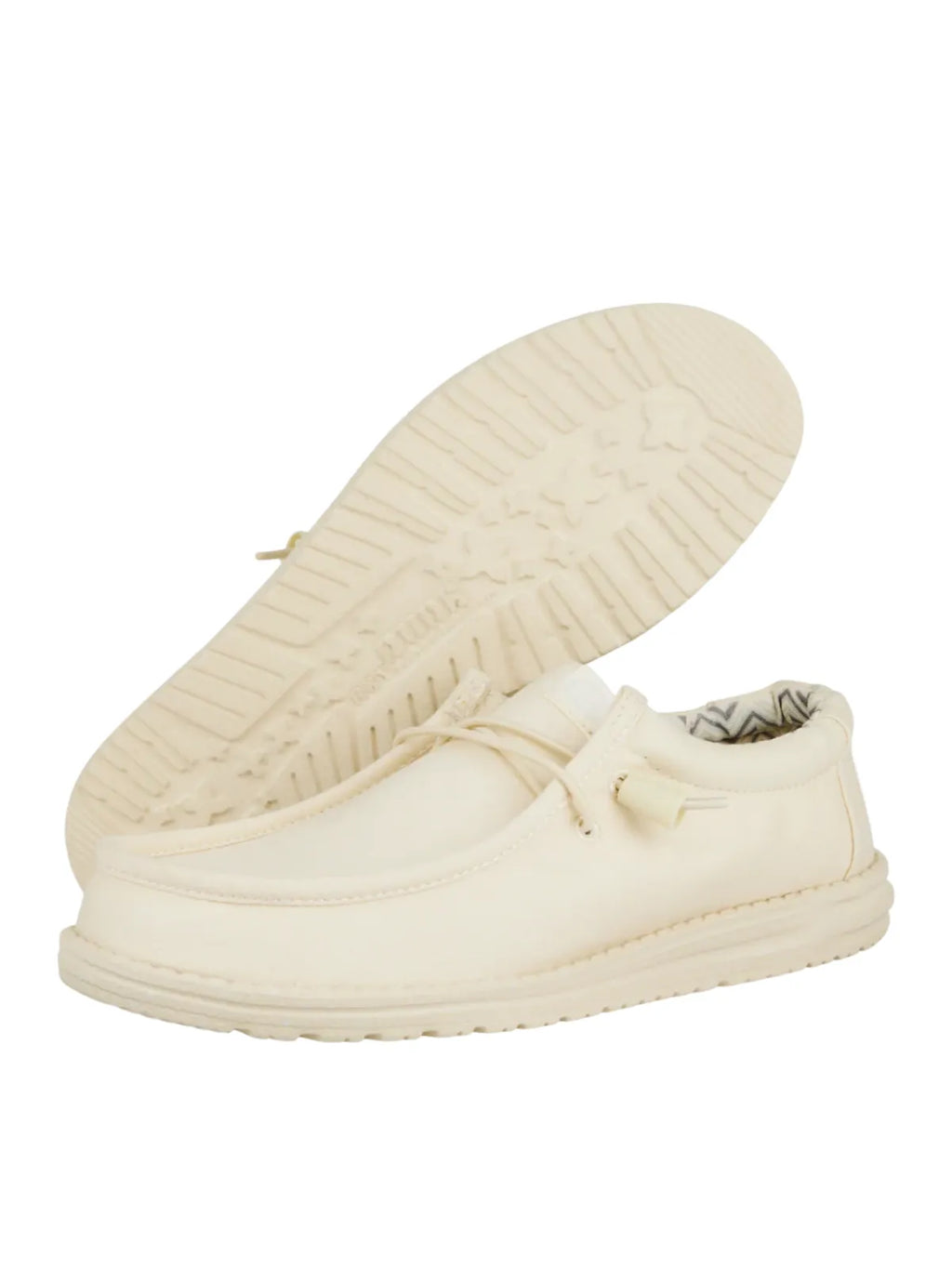 Hey Dude Mens - Wally Stretch Canvas Stone White