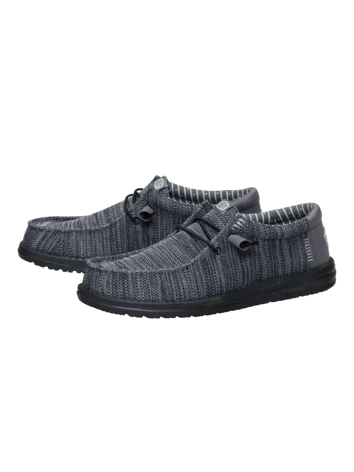 Hey Dude Mens - Wally Stretch Sox Granite Grey Black ( GrG/Blk )