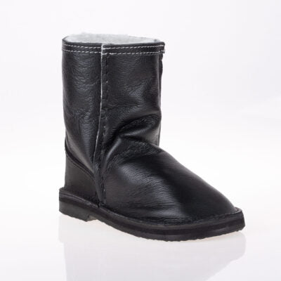 InStep Short Boots Full Leather - Black