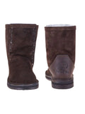 InStep Short Boots Full Suede Sheepskin - Brown