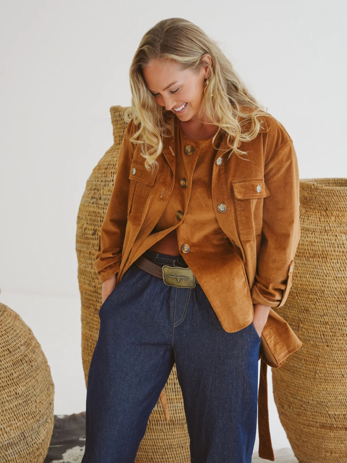 Just Cruizin Ladies Coat - Sammi Cotton Corduroy