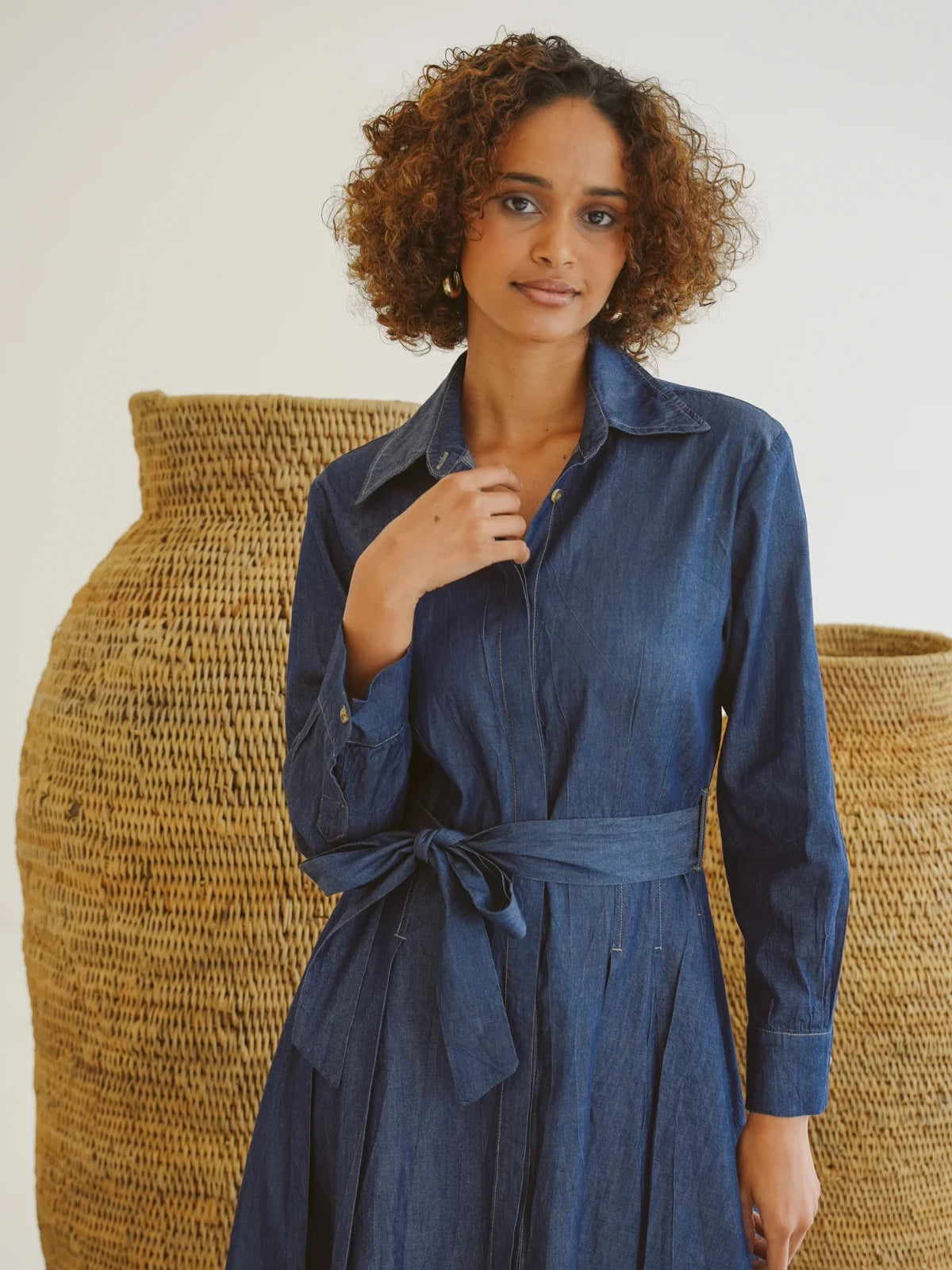 Just Cruizin Ladies Dress - Piper Denim Shirt Dress