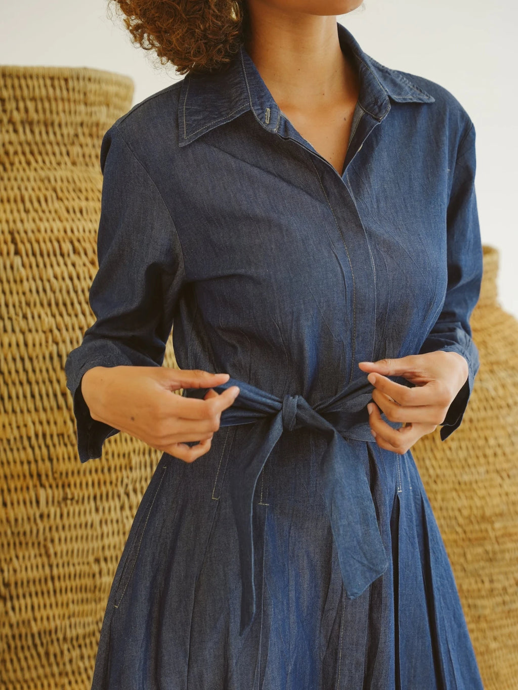 Just Cruizin Ladies Dress - Piper Denim Shirt Dress