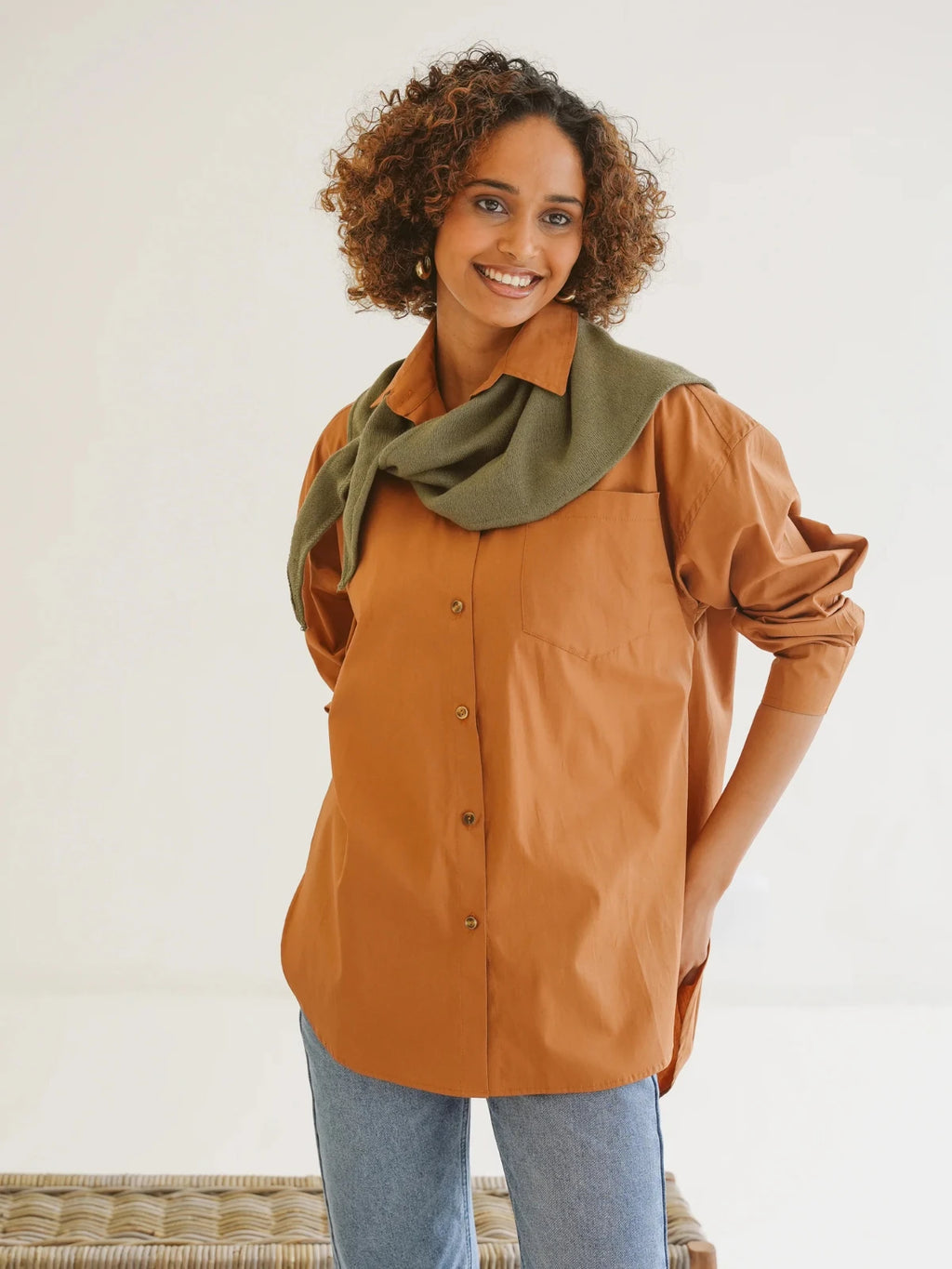 Just Cruizin Ladies Shirt - Sadie Cotton Poplin Boyfriend Shirt