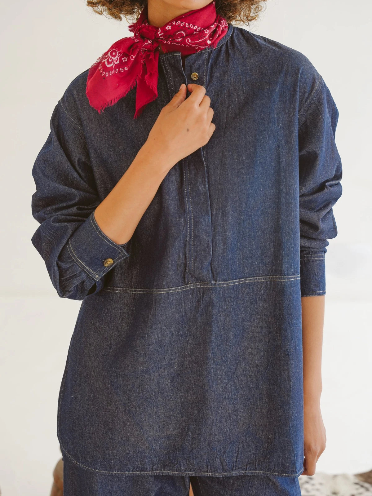 Just Cruizin Ladies Shirt - Zia Denim Oversized Shirt
