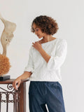 Just Cruizin Ladies Top - Avery Cotton Cable Knit