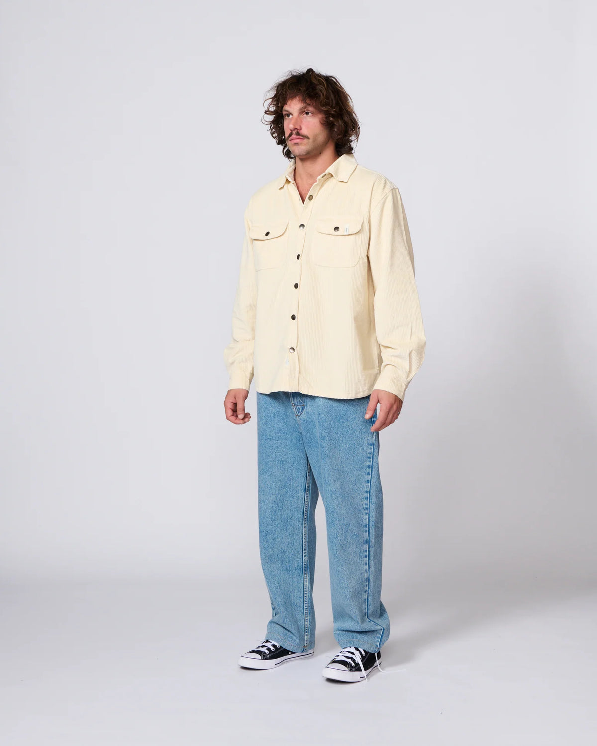 Critical Slide Mens Shirt - Surface Cord Overshirt LS '26