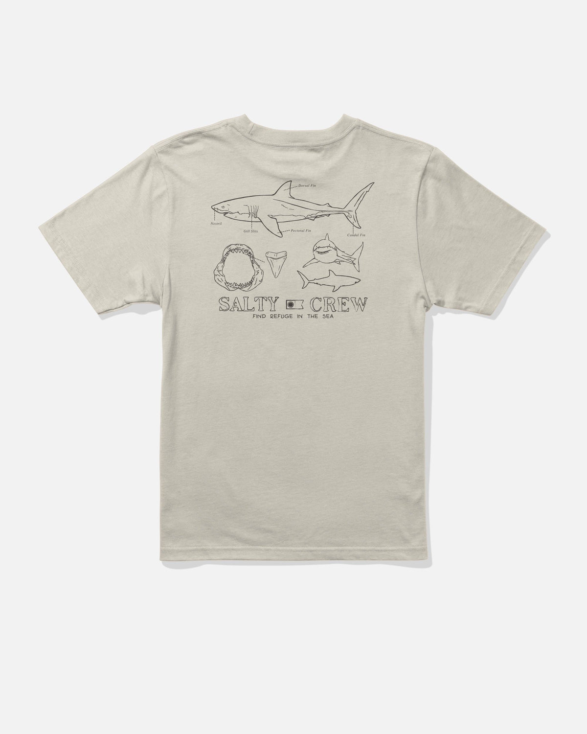 SALTY CREW TEE GREAT WHITE