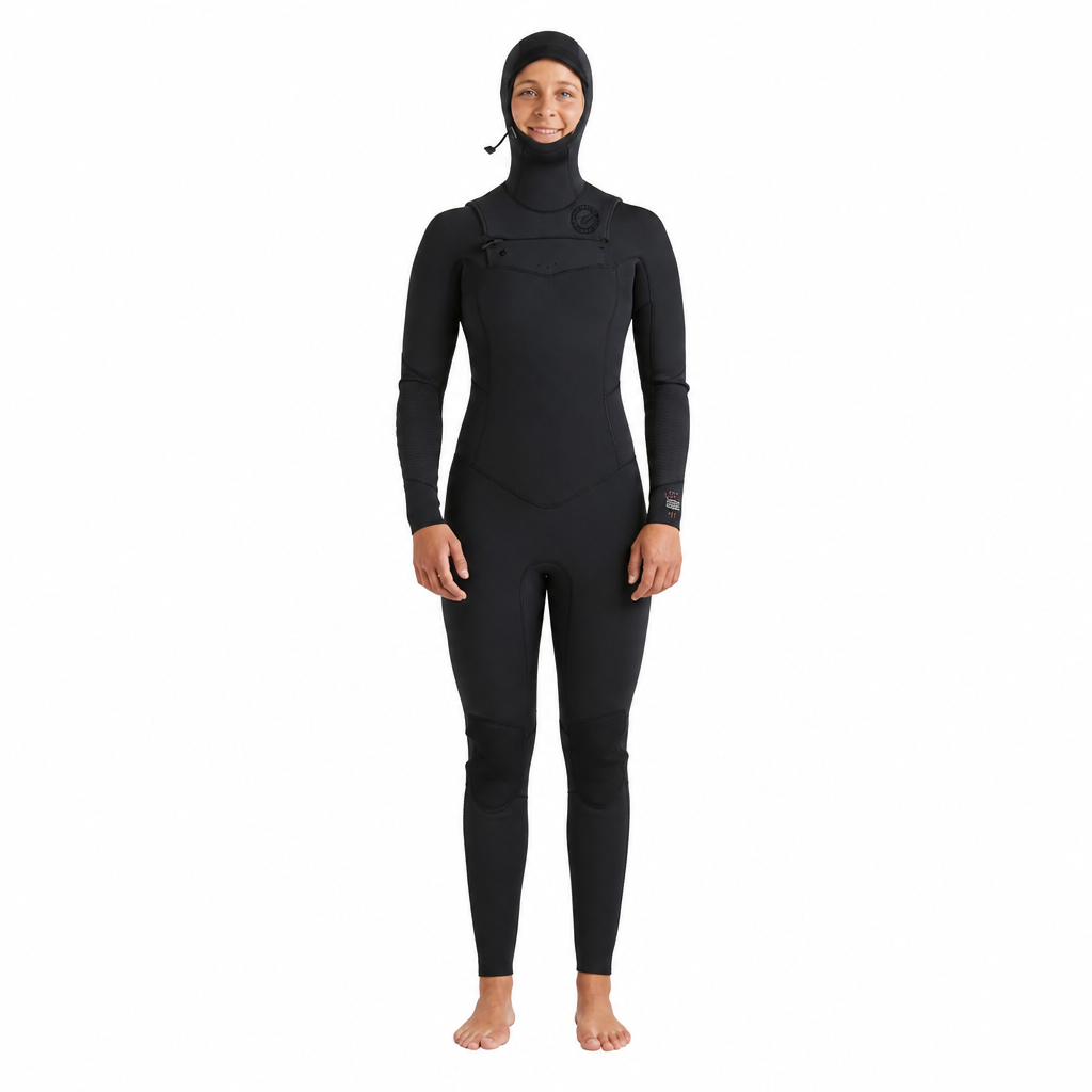 Billabong Ladies 4/3mm Salty Dayz Hooded Natural