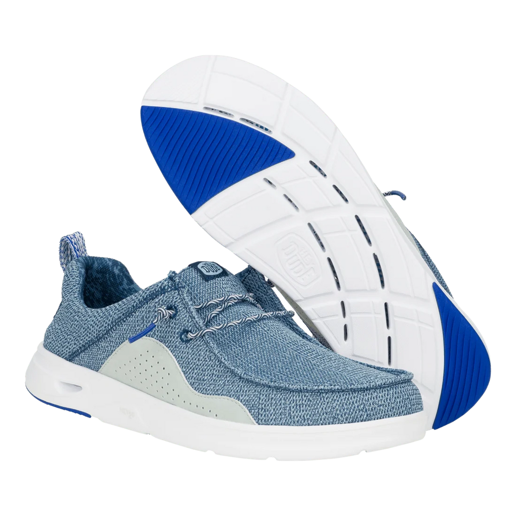 Hey Dude Mens - Wally Hey2O Mesh Sargasso Blue-Cloud Blue