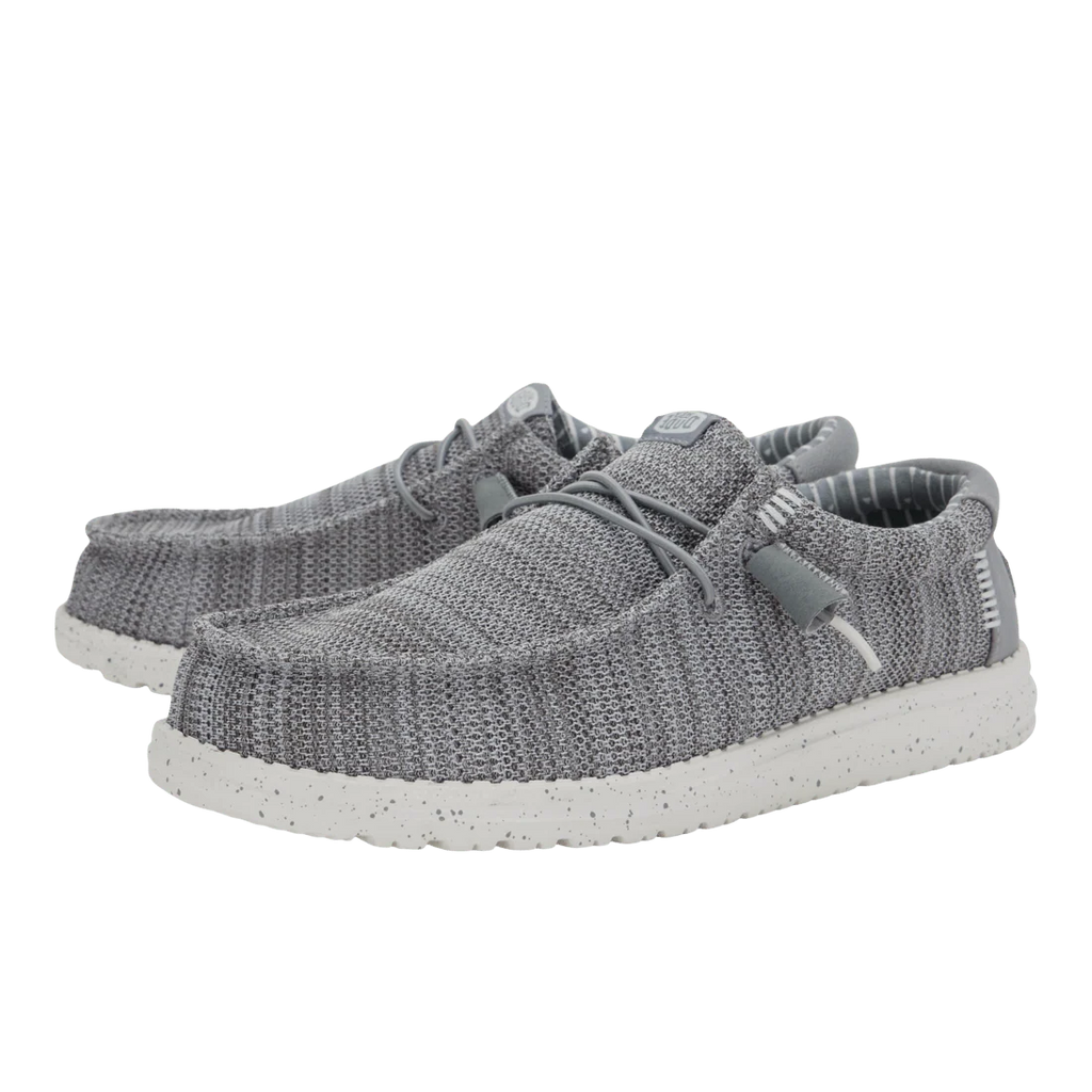 Hey Dude Mens - Wally Stretch Sox Grey