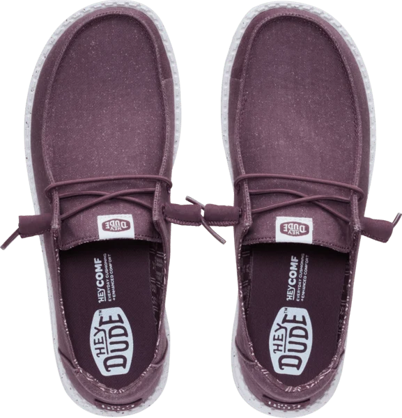 Hey Dude Ladies - Wendy Stretch Canvas Huckleberry