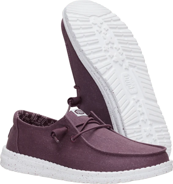 Hey Dude Ladies - Wendy Stretch Canvas Huckleberry