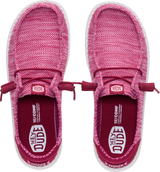 Hey Dude Ladies - Wendy Stretch Sox Rumba Red